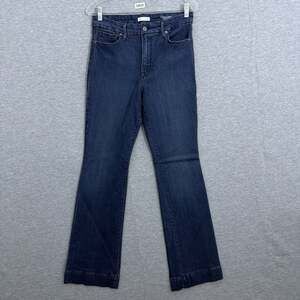 Good American Women's Size 8/29 Dark Wash Blue Denim Good Classic Bootcut Jeans